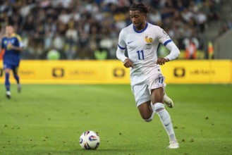 WROCLAW, POLAND - SEPTEMBER 5, 2025: Qualifications for FIFA 2026. Football match Ukraine vs France
