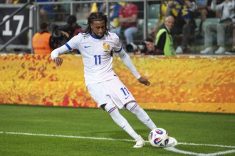 WROCLAW, POLAND - SEPTEMBER 5, 2025: Qualifications for FIFA 2026. Football match Ukraine vs France