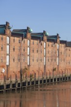 Old warehouses on Dessauer Ufer in Hamburg-Veddel, satellite camp of Neuengamme concentration camp
