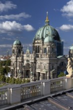 Berlin Cathedral, view from the Humboldt Forum, Berlin, Germany, 08.09.2025 < english> Berlin