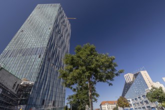 Estrel Tower, under construction, Sonnenallee, Berlin, Neukölln, Germany, 11.09.2025 < english>