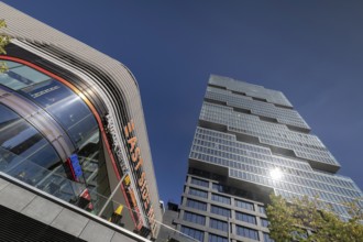 EDGE East Side Tower, Amazon Tower, with East Side Mall, Warschauer Brücke,