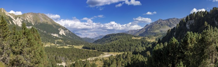Alluvial plain near Alpe Gana, Sorgente del Brenno, headwaters, Lukmanier Pass, Blenio, Ticino,