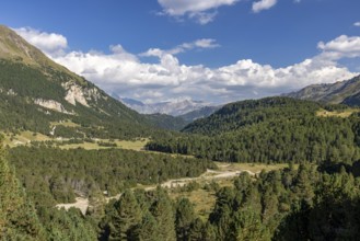 Alluvial plain near Alpe Gana, Sorgente del Brenno, headwaters, Lukmanier Pass, Blenio, Ticino,