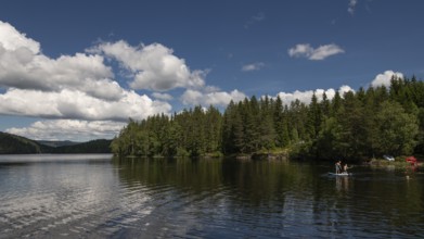 Lake in the forest, near Eidsvoll, Norway
