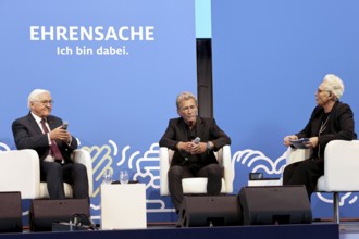 Federal President Frank-Walter Steinmeier, Peter Maffay, Bärbel shepherd - Federal President's