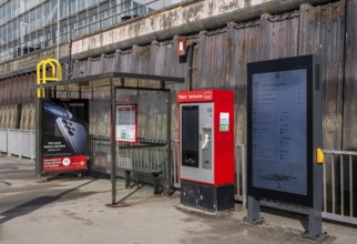 Hvv ferry station at Dockland, fishing harbour, Hamburg, Germany