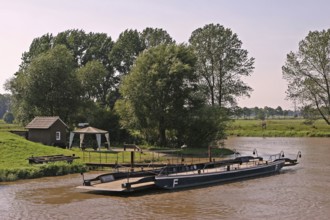 Pünte Wiltshausen, Jümme ferry, Leer district, East Frisia, Germany