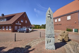 1000 year fountain, Rempen restaurant, clinker brick building, general development, pointed roofs,