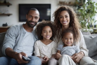 Family enjoying dinner together in the backyard during sunset, AI generated