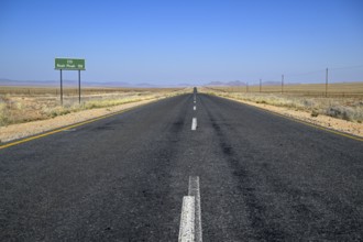 Road sign on the C13 near Aus, Karas Region, Namibia
