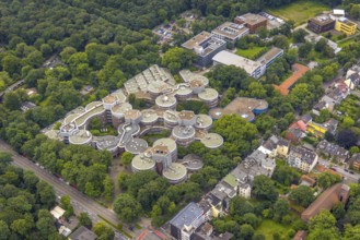 Aerial photograph, University of Duisburg-Essen departments, Neudorf-Nord, Duisburg, Ruhr area,