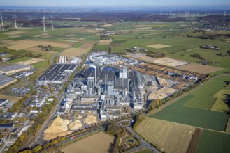 Aerial photograph, Egger Holzwerkstoffe GmbH in Brilon, Sauerland, North Rhine-Westphalia, Germany,