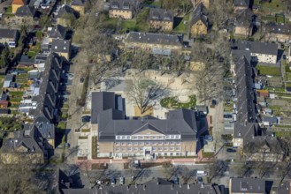 Aerial photo, GGS Gemeinschaftsgrundschule Lohberg, Lohberg, Dinslaken, Ruhr area, North