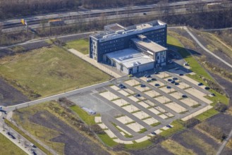 Aerial view, Technology Park Phoenix-West, HAGRO Haustechnik Großhandel, NORDWEST Handel AG, Hörde,