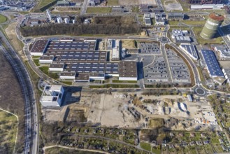 Aerial view, Technology Park Phoenix West, Wilo Park, Wilo Pumpen Campus, Gasometer Phoenix West,