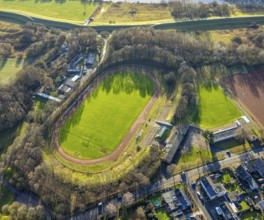 Aerial view of the sports field SuS Hervest-Dorsten 1919 in the Ellerbruchstraße in Dorsten in the