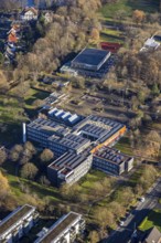 Aerial view of Neue Schule and Erich-Klausener Realschule in Juliusstraße in Dorsten in the Ruhr