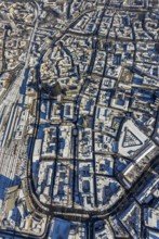 Aerial view, city centre, Wallring, Thier-Galerie, city, Dortmund, Ruhr area, North