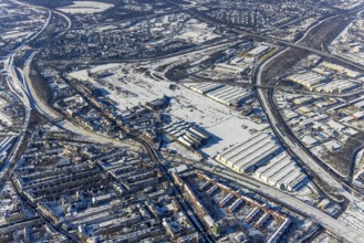 Aerial view, Union Gewerbehof GmbH, Rheinische Straße, ZukunftsCampus, Dorstfelder Brücke,