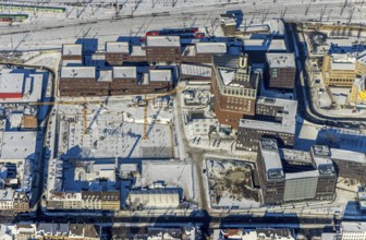 Aerial view, Dortmunder U, Centre for Art and Creativity, Robert-Bosch-Berufskolleg,