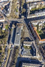 Aerial photo, Foundation for University Admissions, Sonnenplatz, Dorstfelder Brücke, Dortmund, Ruhr