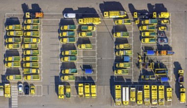 Aerial view, EDG - Entsorgung Dortmund GmbH, car park, Dortmunder Mineralstoffverwertungs GmbH,