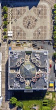Aerial view, construction site, Dortmund town hall and Friedensplatz, city, Dortmund, Ruhr area,
