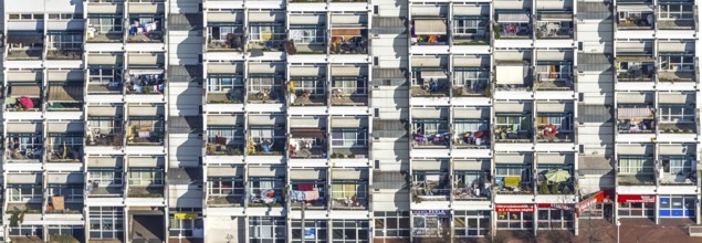 Aerial view, Hannibal I building, Bornstraße, Borsigplatz, Dortmund, Ruhr area, North