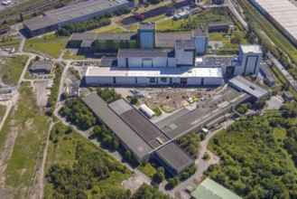 Aerial photo, thyssenkrupp Steel Europe, Borsigplatz, Dortmund, Ruhr area, North Rhine-Westphalia,
