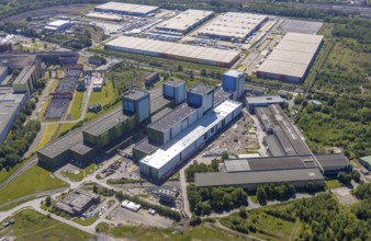 Aerial photo, thyssenkrupp Steel Europe, Borsigplatz, Dortmund, Ruhr area, North Rhine-Westphalia,