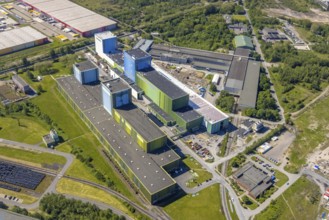 Aerial photo, thyssenkrupp Steel Europe, Borsigplatz, Dortmund, Ruhr area, North Rhine-Westphalia,