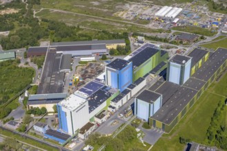 Aerial photo, thyssenkrupp Steel Europe, Borsigplatz, Dortmund, Ruhr area, North Rhine-Westphalia,
