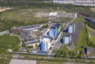 Aerial photo, thyssenkrupp Steel Europe, Borsigplatz, Dortmund, Ruhr area, North Rhine-Westphalia,