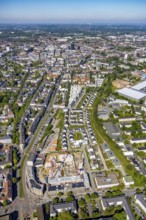 Aerial view, new development area at Ostbahnhof and new development area Kaiserquartier, City,