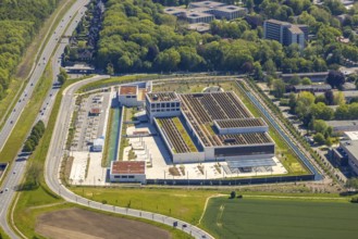 Aerial photo, Deutsche Federal Bank, Schüren, Dortmund, Ruhr area, North Rhine-Westphalia, Germany,