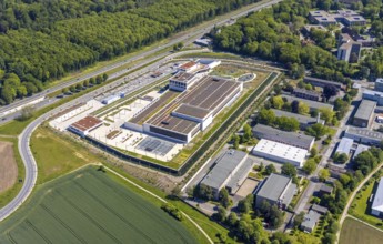 Aerial photo, Deutsche Federal Bank, Schüren, Dortmund, Ruhr area, North Rhine-Westphalia, Germany,