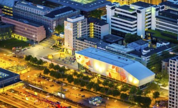 Aerial photo, German Football Museum, city, Dortmund, Ruhr area, North Rhine-Westphalia, Germany,