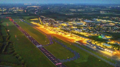 Aerial photo, Dortmund Airport, DTM, Wickede, Dortmund, Ruhr area, North Rhine-Westphalia, Germany,