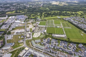 Aerial photo, Brackeler Feld, Hohenbuschei, Borussia Dortmund training ground, Brackel, Dortmund,