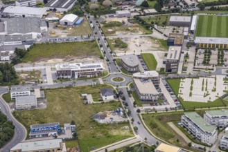 Aerial photo, Brackeler Feld, Hohenbuschei, Borussia Dortmund training ground, Brackel, Dortmund,