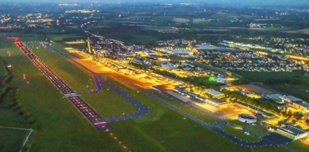 Aerial photo, Dortmund Airport, DTM, Wickede, Dortmund, Ruhr area, North Rhine-Westphalia, Germany,