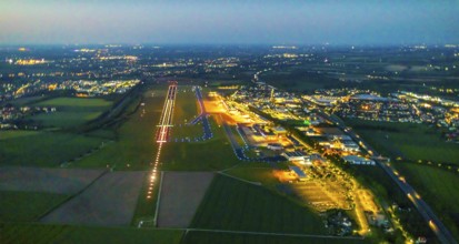 Aerial photo, Dortmund Airport, DTM, Wickede, Dortmund, Ruhr area, North Rhine-Westphalia, Germany,