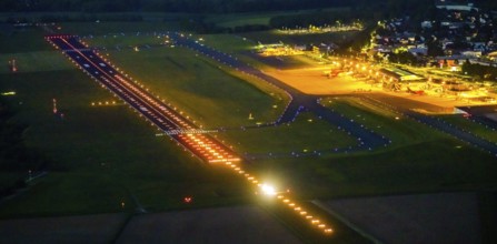Aerial photo, Dortmund Airport, DTM, Wickede, Dortmund, Ruhr area, North Rhine-Westphalia, Germany,