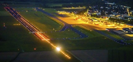 Aerial photo, Dortmund Airport, DTM, Wickede, Dortmund, Ruhr area, North Rhine-Westphalia, Germany,