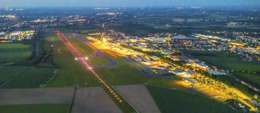 Aerial photo, Dortmund Airport, DTM, Wickede, Dortmund, Ruhr area, North Rhine-Westphalia, Germany,