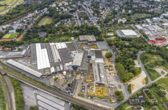 Aerial view, Imperial Industrial Logistics factory premises in the district Dorstfeld in Dortmund,