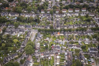 Aerial view, workers' housing estate Oberdorstfeld with Wittener Straße, Zollvereinstraße and