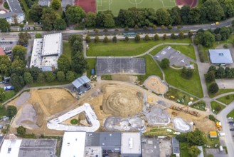 Aerial view, Skatepark Hombruch BMX and Mountainbike area in the district Menglinghausen in