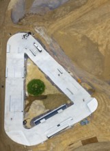 Aerial view, Skatepark Hombruch BMX and Mountainbike area in the district Menglinghausen in